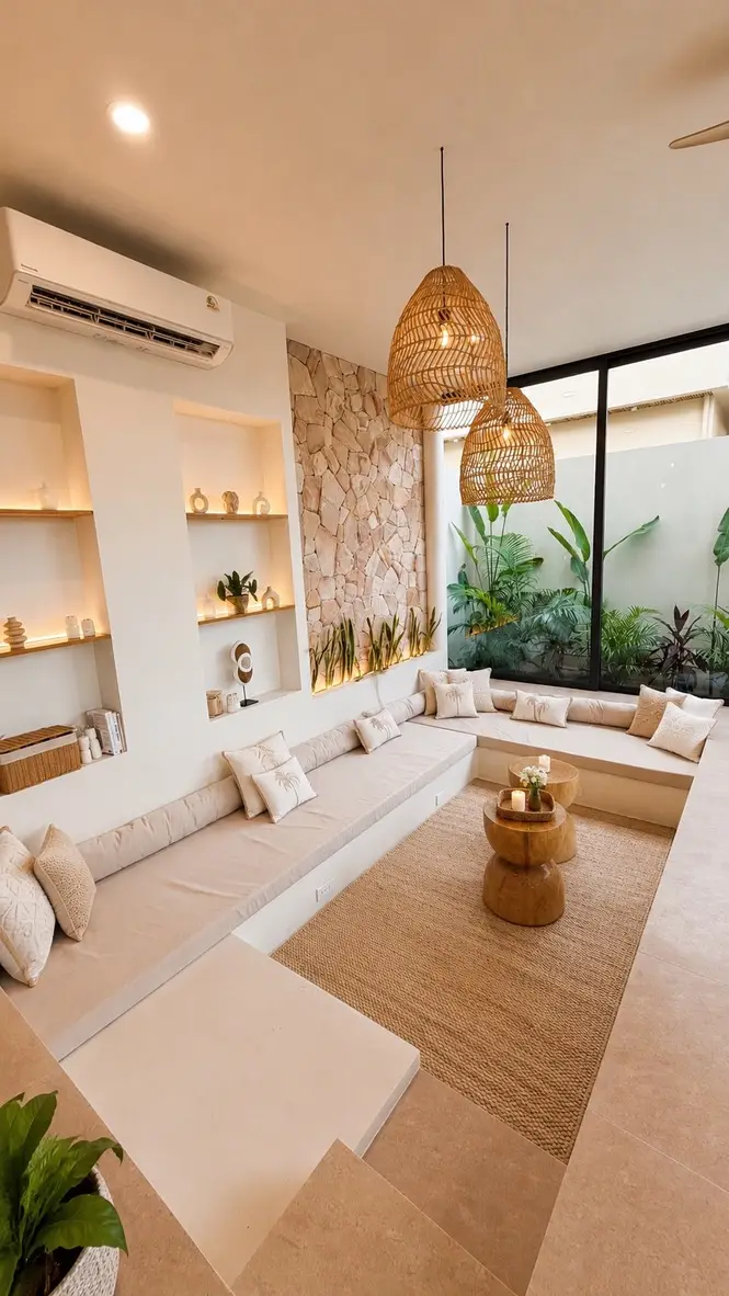 The two-bedroom villa